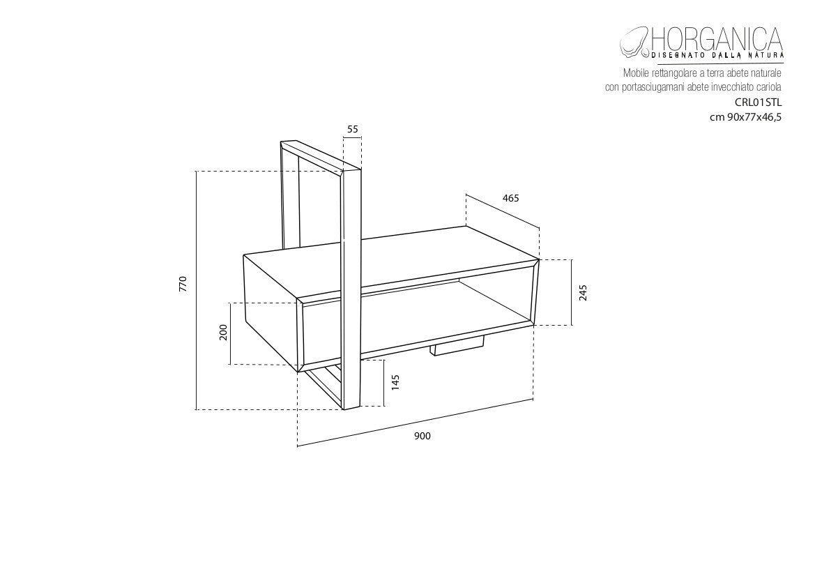 COMPOSITION CABINET CARIOLA WITH WASHBASIN TORCIONE