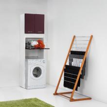 Laundry column with washing machine space and laundry basket Brava