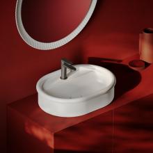 Single hole Oval Countertop Washbasin cm 60x45 Brera