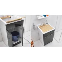Indoor washtub 60x60xH86 with washing axis and two doors Swash
