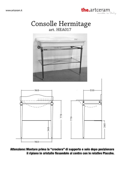 Struttura Lavabo 112 Hermitage