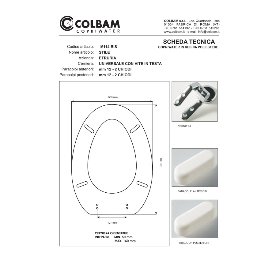Copriwater Compatibile Stile