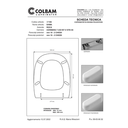 Copriwater Compatibile Dama