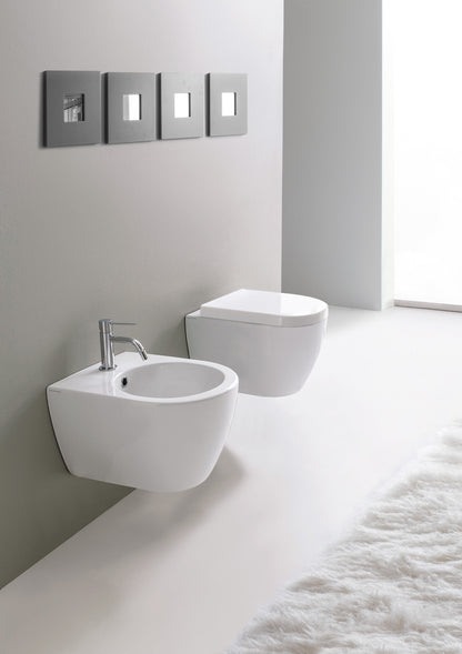 coppia sanitari sospesi clean flush Moon Mini Scarabeo