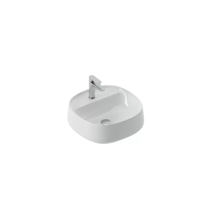 Lavabo Appoggio Quadrato Monoforo cm 45x45 Whisky