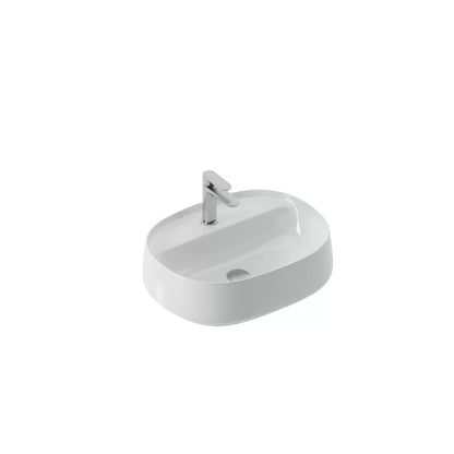 Lavabo Appoggio Ovale Monoforo cm 53x42 Whisky