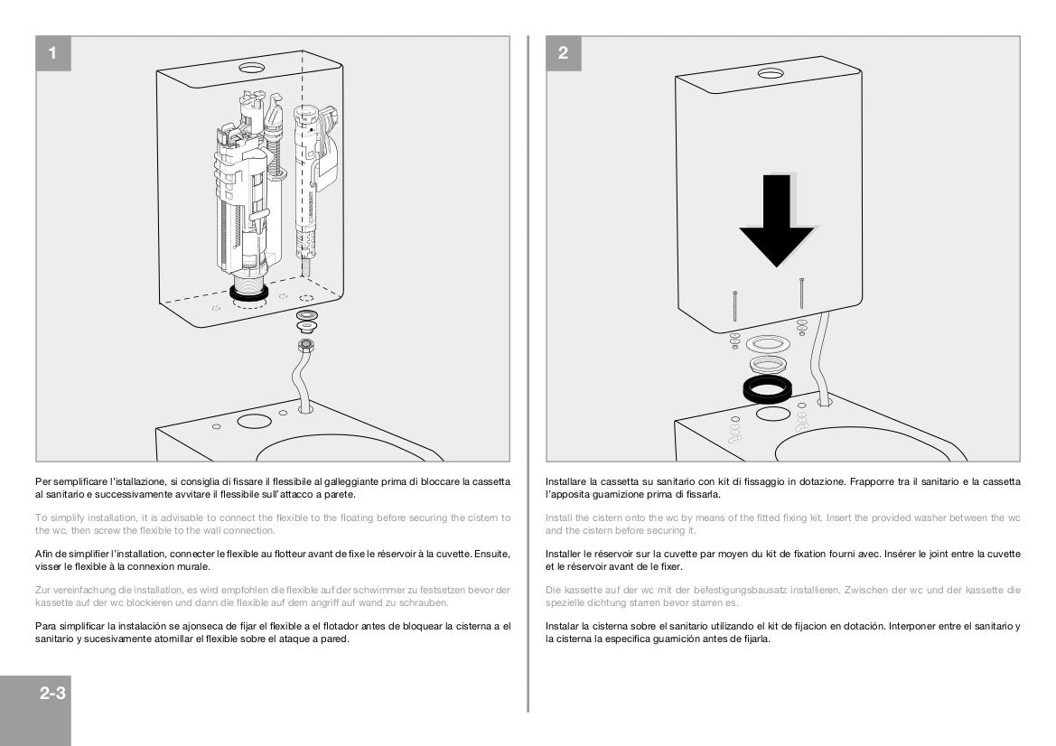 Coppia Sanitari monoblocco con cassetta Moon