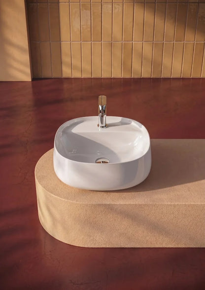 Lavabo Appoggio Quadrato Monoforo cm 45x45 Whisky