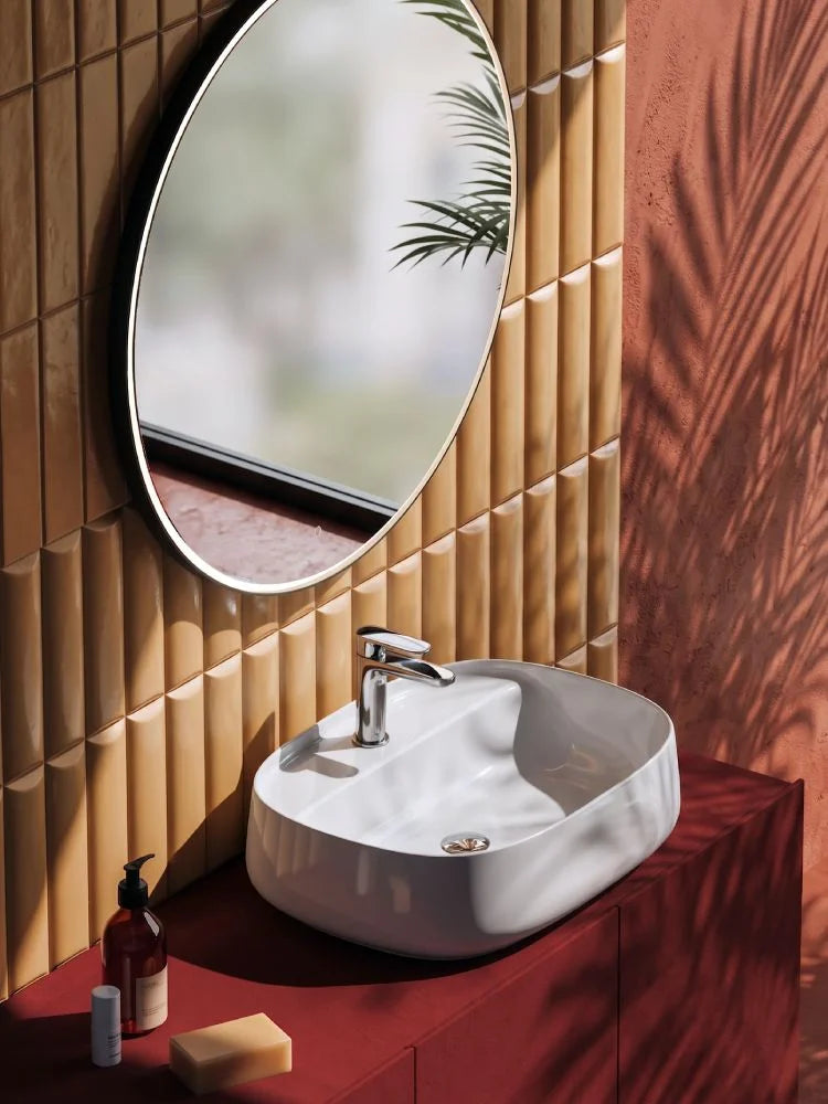 Lavabo Appoggio Ovale Monoforo cm 60x45 Whisky