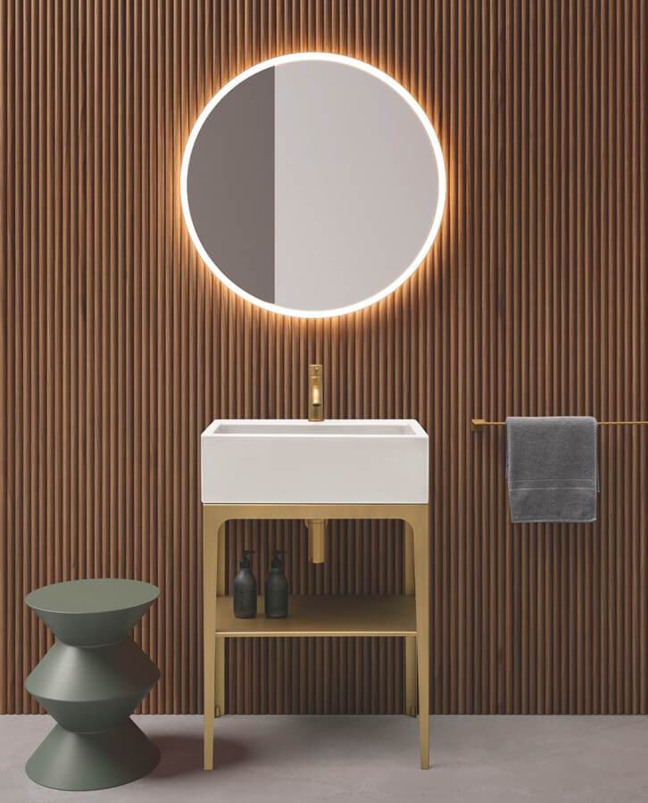 Composizione bagno Camaleo 6 colore Bronzo Satinato