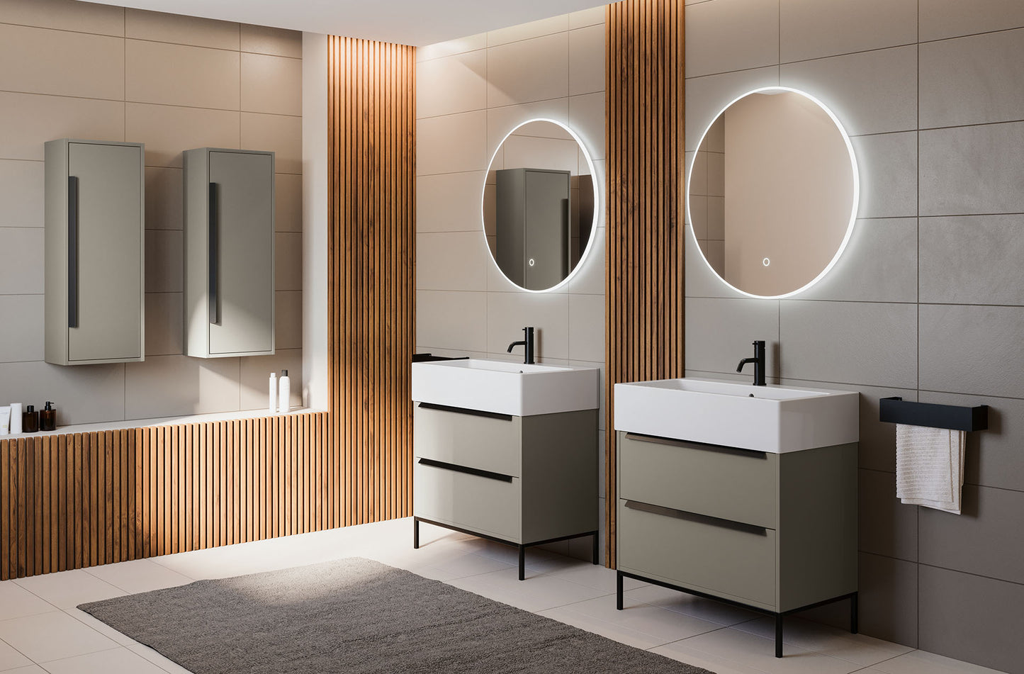 Composizione bagno Camaleo 1 Colore Visone