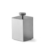 Scatola Porta Cotone Metal Tonda Cromo