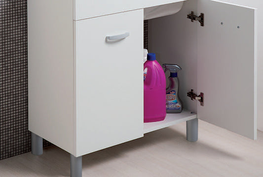 Lavatoio con mobile due ante 70x40 Sirena e vasca ABS