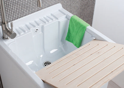 Lavatoio con mobile due ante 60x60 Sirena e vasca in ABS