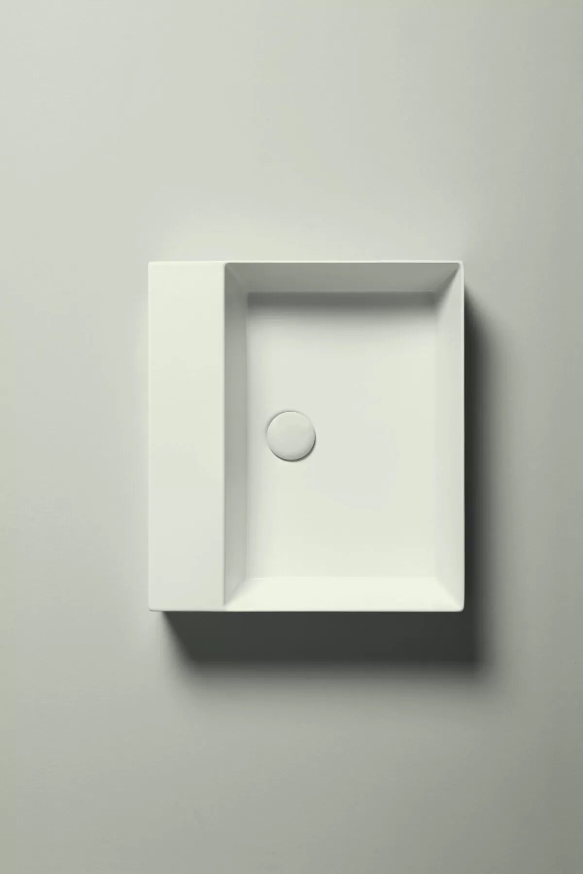 Lavabo appoggio/sospeso senza foro cm 50x45 Elegance Squared