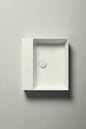 Lavabo appoggio/sospeso senza foro cm 50x45 Elegance Squared
