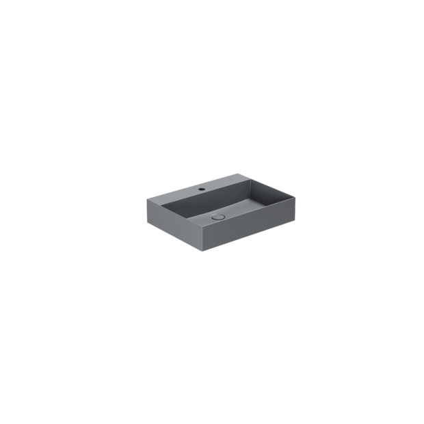 Lavabo appoggio/sospeso monoforo cm 50x45 Elegance Squared