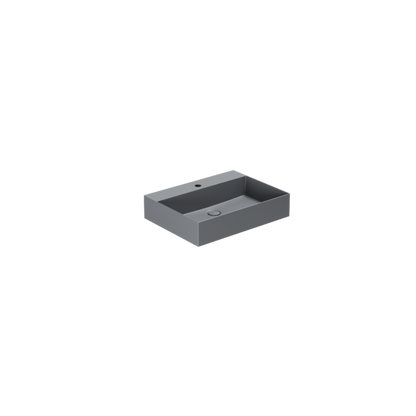 Lavabo appoggio/sospeso monoforo cm 50x45 Elegance Squared