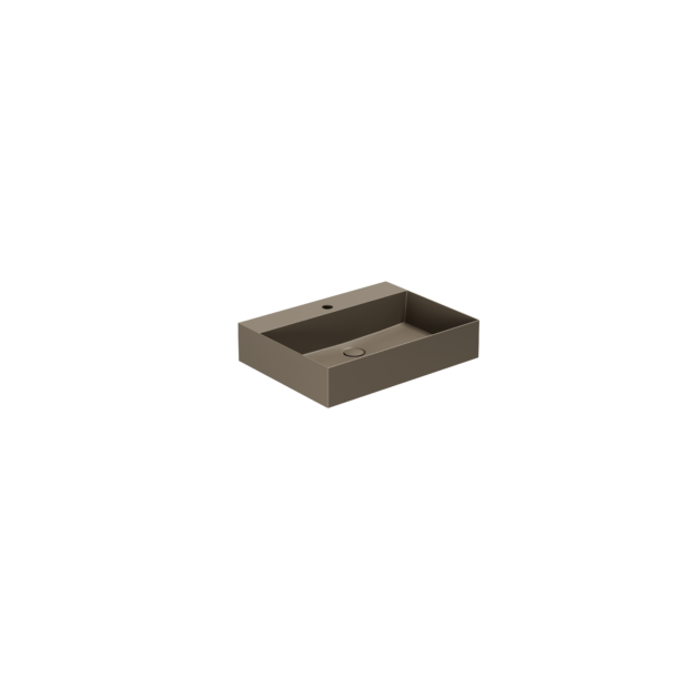 Lavabo appoggio/sospeso monoforo cm 50x45 Elegance Squared