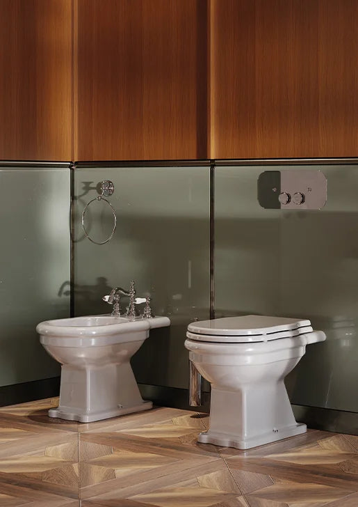 Vaso + Bidet installazione a Terra Hermitage