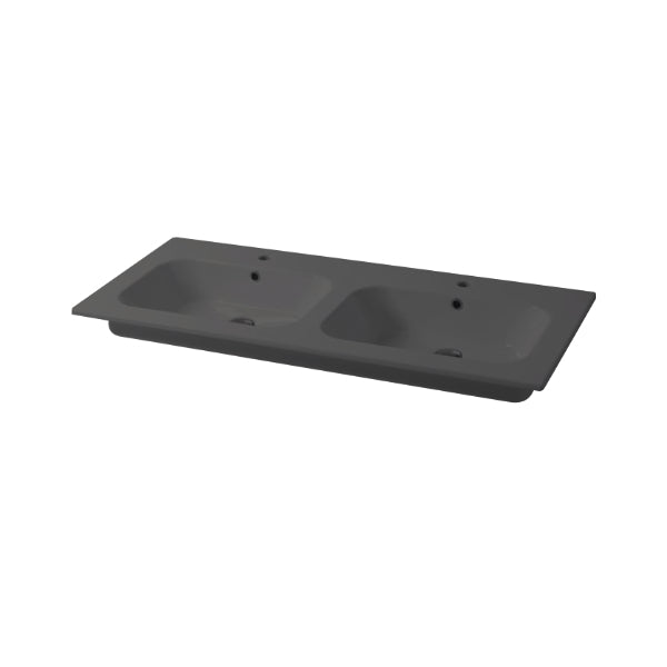 Consolle Doppiavasca da incasso cm 121x46 Qubo Square 46