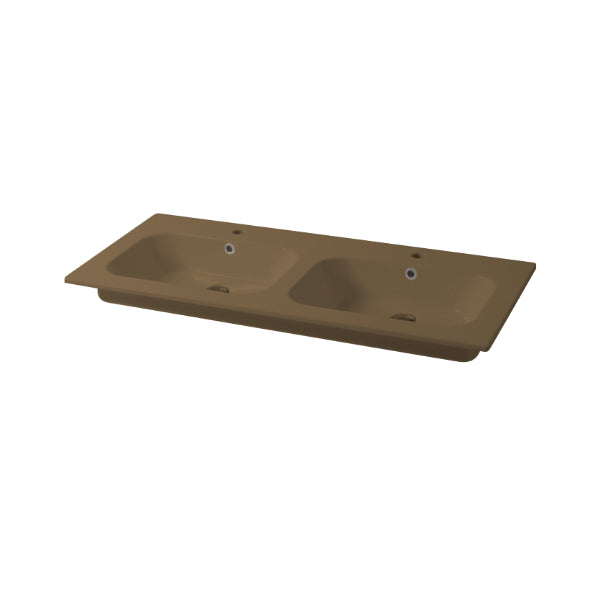 Consolle Doppiavasca da incasso cm 121x46 Qubo Square 46