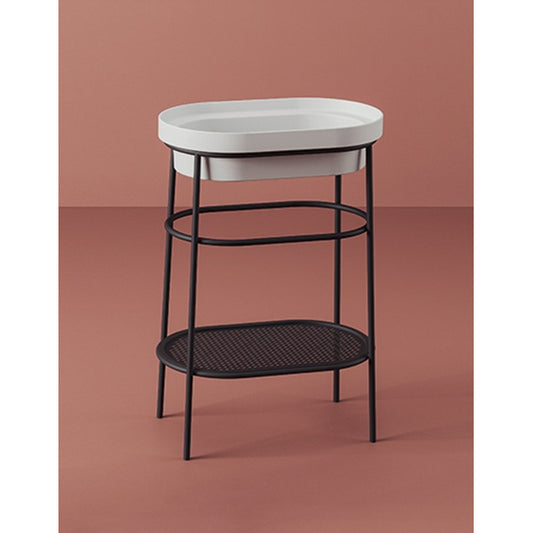 Composizione struttura e lavabo ovale cm 36.5 x 58.6 h83 Fuori Scala