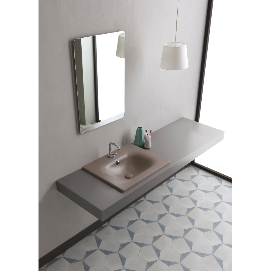 Lavabo da incasso 71x46x h 16,8 cm Soft