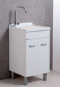 Lavatoio con mobile due ante 50x40 Sirena e vasca in ABS