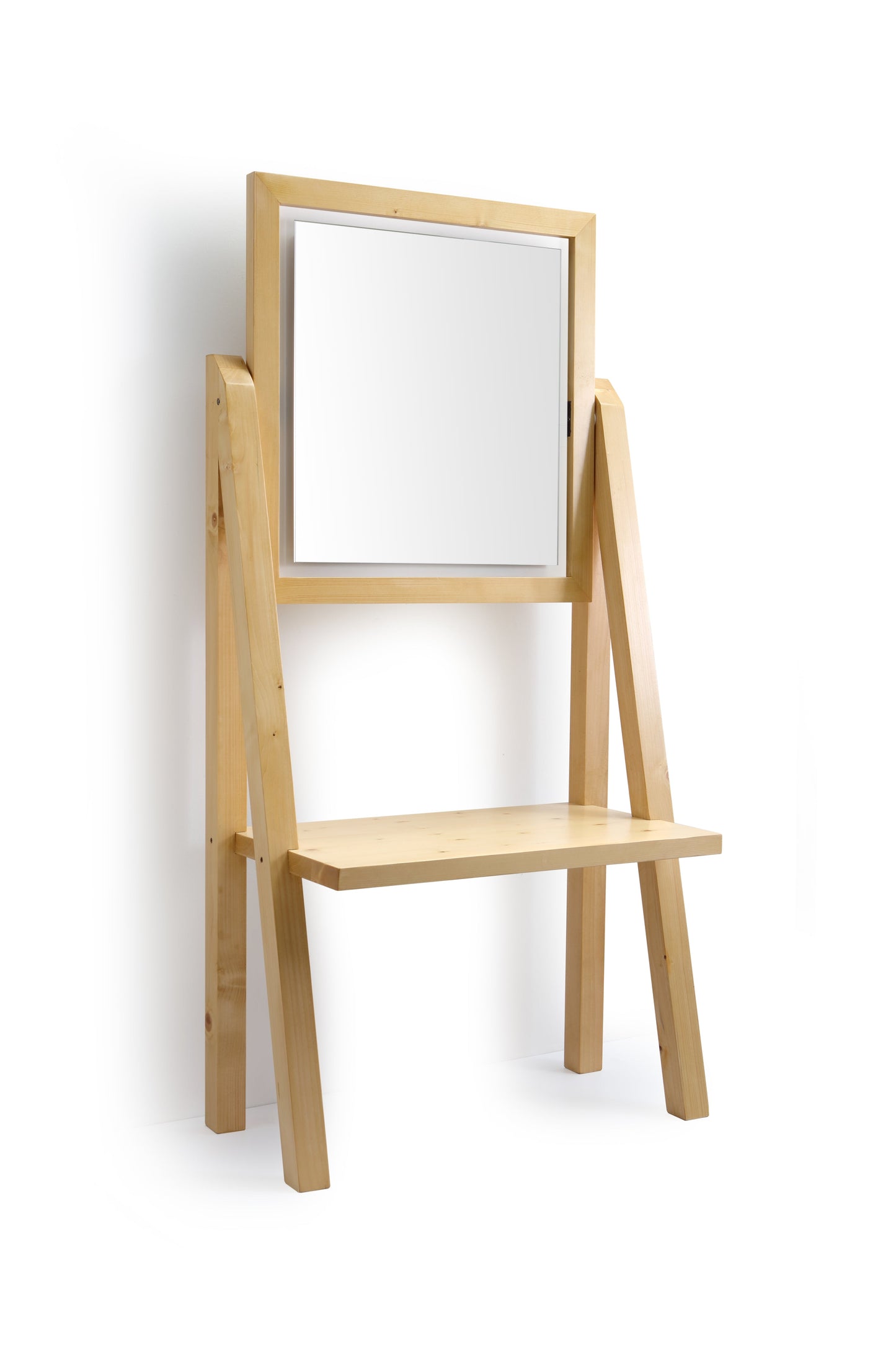 MOBILE DA TERRA IN LEGNO CON SPECCHIO CAMERINO