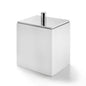 scatola porta cotone  BeMood bianco con coperchio cromo  3SC